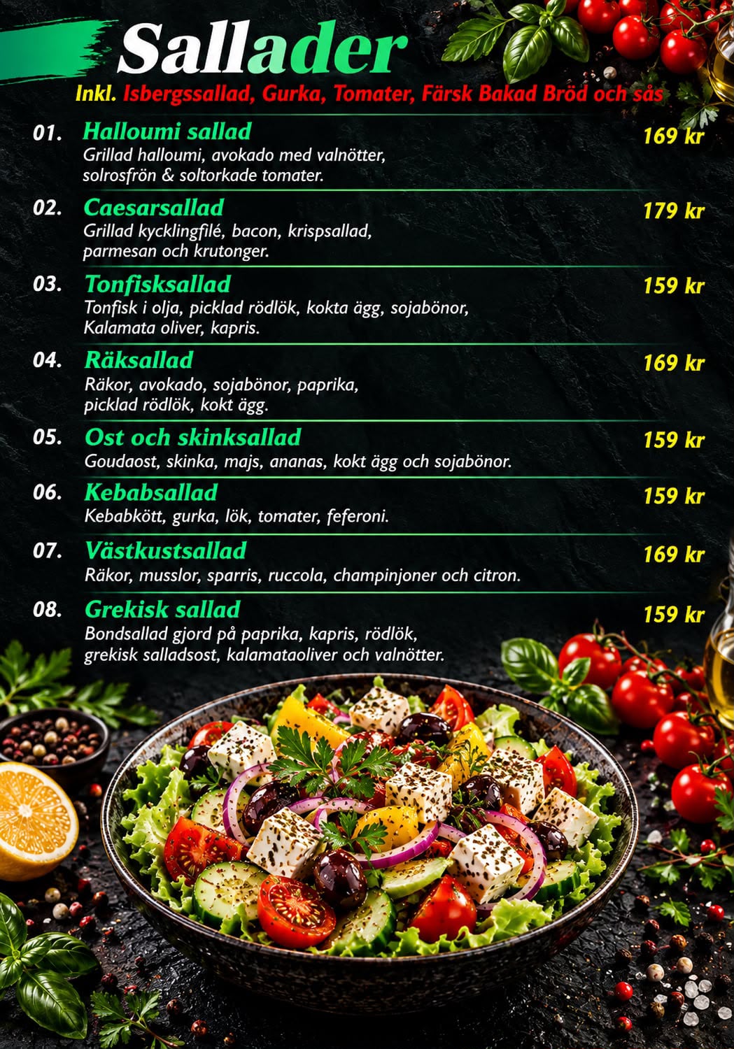 Athenas – Grill & Bar meny – 