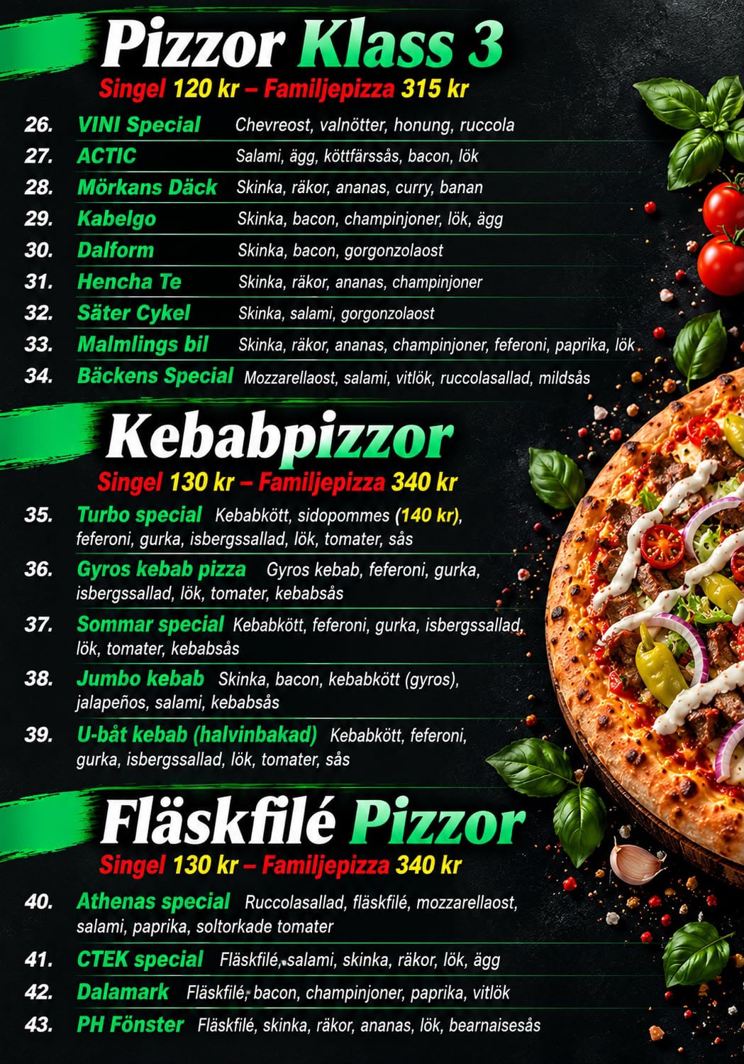 Athenas – Grill & Bar meny – 