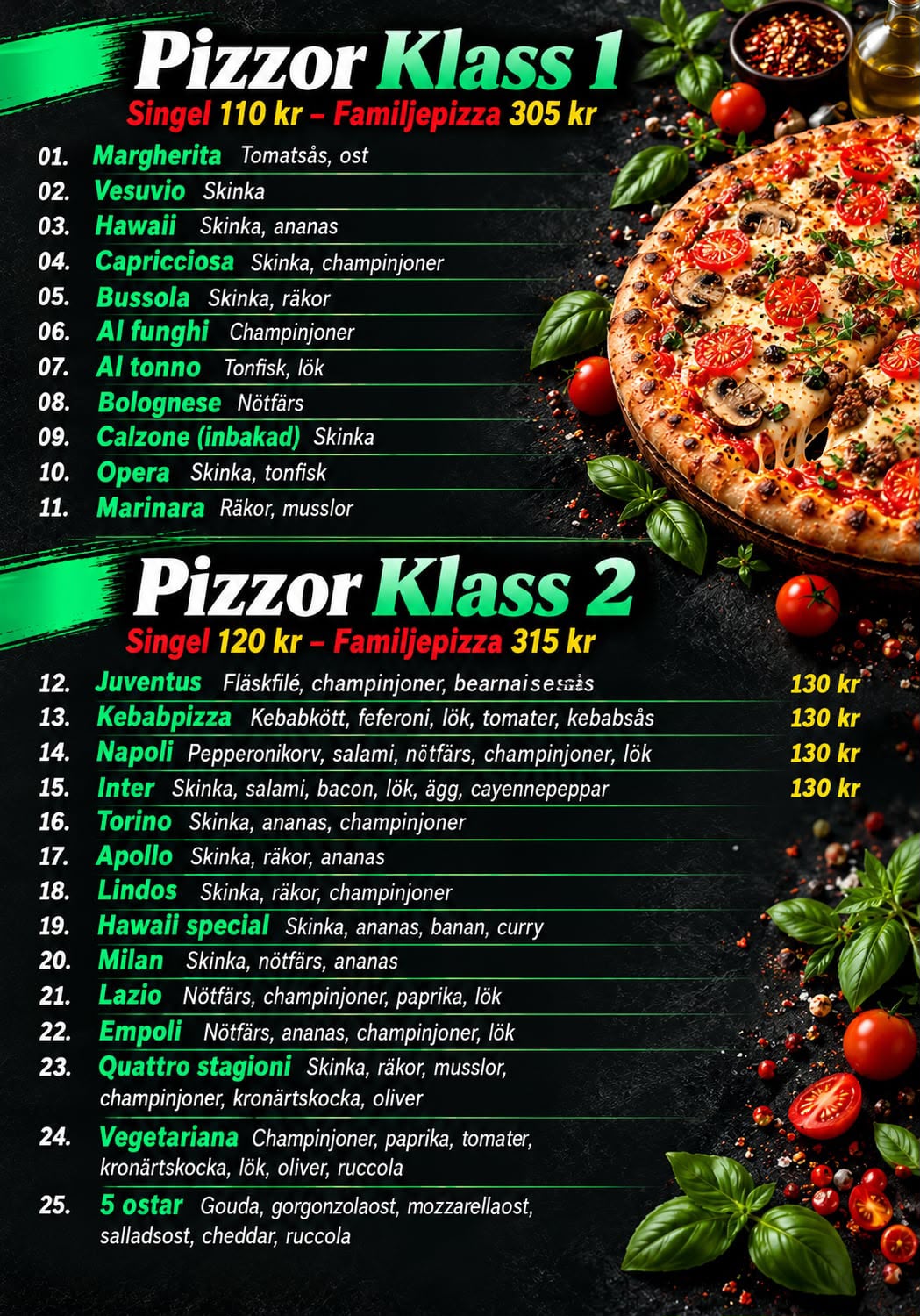 Athenas – Grill & Bar meny – 