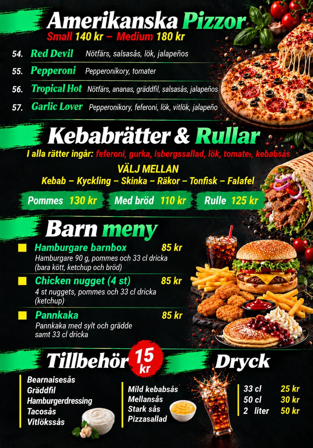 Athenas – Grill & Bar meny – 