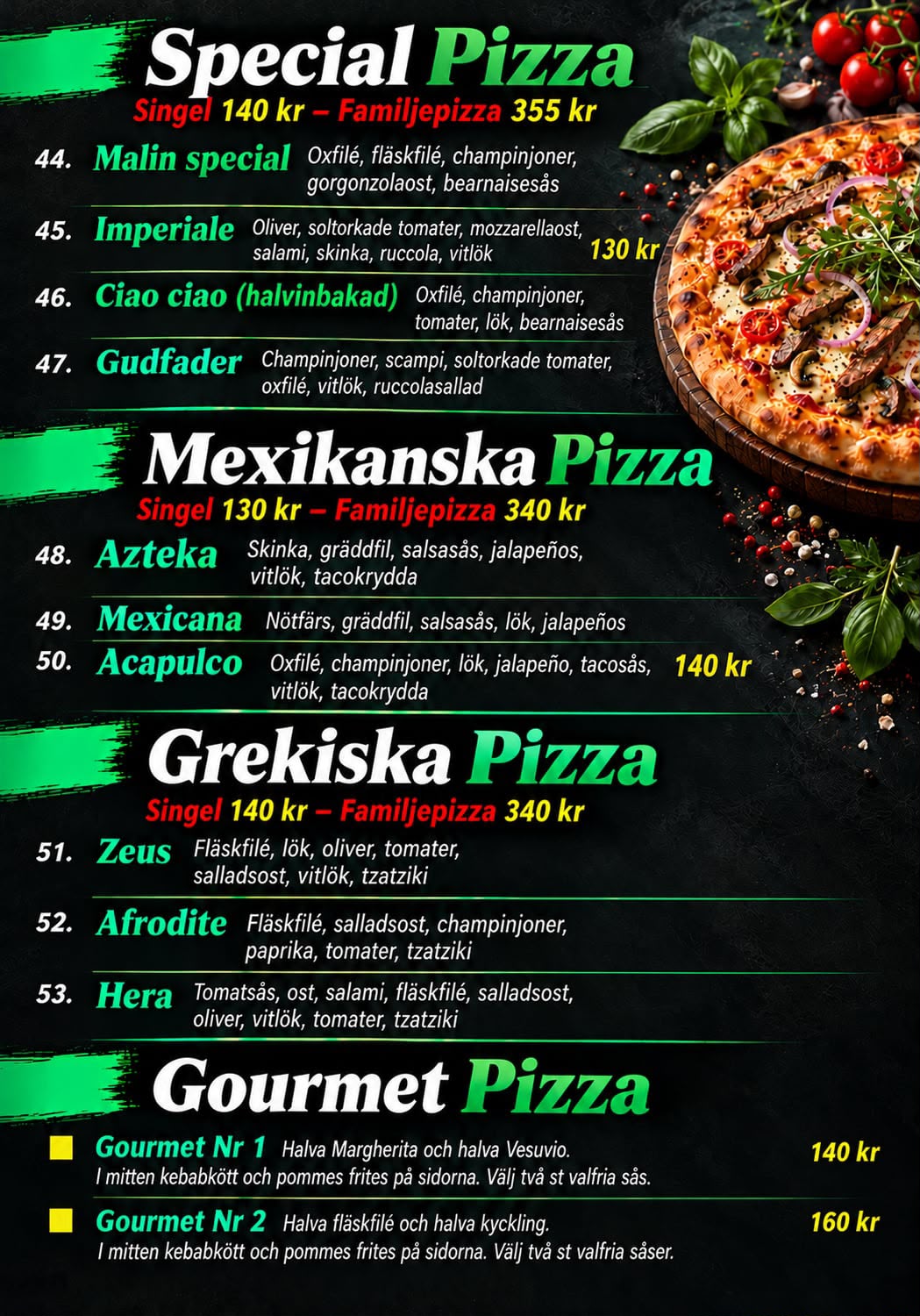 Athenas – Grill & Bar meny – 